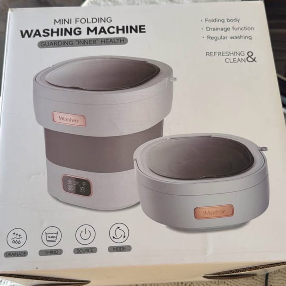 🫧SOLD!!Portable Mini Washing Machine in Green 15L🪣 - Picture 9 of 9